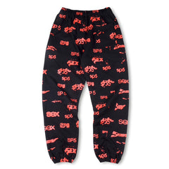 SP5DER graphic-print "Black" Track Pants