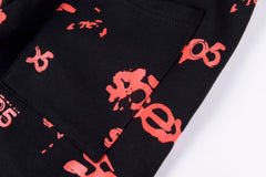 SP5DER graphic-print "Black" Track Pants