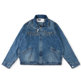 Sp5der 555555 demin jean jacket