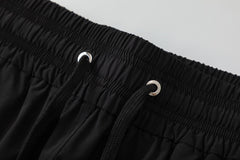 AMIRI Pool Cue Straight-Leg Mid-Length Logo-Print Swim Shorts