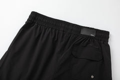 AMIRI Pool Cue Straight-Leg Mid-Length Logo-Print Swim Shorts