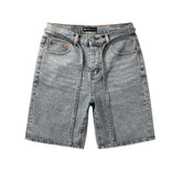 Purple Brand Crystal Diamond Denim Shorts #5096