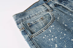 Purple Brand Crystal Diamond Jeans #9126