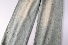 Purple Brand Crystal Diamond Jeans #107