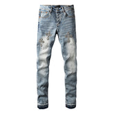 Purple Brand Crystal Diamond Jeans #9132