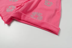 Denim Tears Cashmere Swarovski Cotton Wreath Shorts