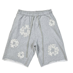 Denim Tears Crystal Patch Cotton logo Design Shorts