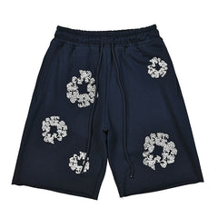 Denim Tears Crystal Patch Cotton logo Design Shorts