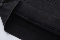 AMIRl Lounge Crystal Embellished Cotton Graphic Hoodie