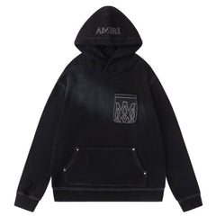 AMIRI outline-pocket hoodie