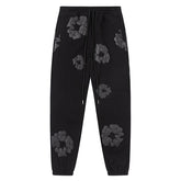 Denim Tears Kapok Pattern Printed Sweatpant Black Grey