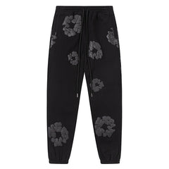 Denim Tears Kapok Pattern Printed Sweatpant Black Grey