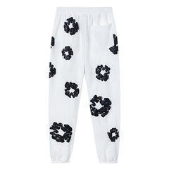 Denim Tears Kapok Pattern Printed Sweatpant White