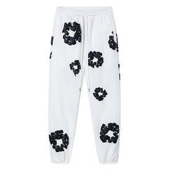Denim Tears Kapok Pattern Printed Sweatpant White
