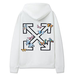 Off-White Butterfly Pattern Arrow Printed Hoodie