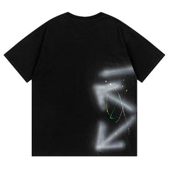 Off White Arrow Pattern Printed T-Shirt