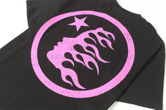 HELLSTAR Classic Lettering Rhinestone T-Shirt