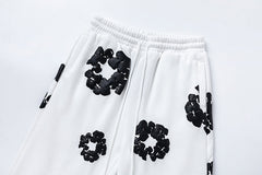 Denim Tears Kapok Pattern Printed Sweatpant White
