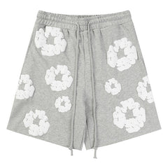 Denim Tears The Cotton Wreath Shorts Grey