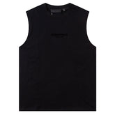 FEAR OF GOD Flocking small letter print Sleeveless T-Shirts