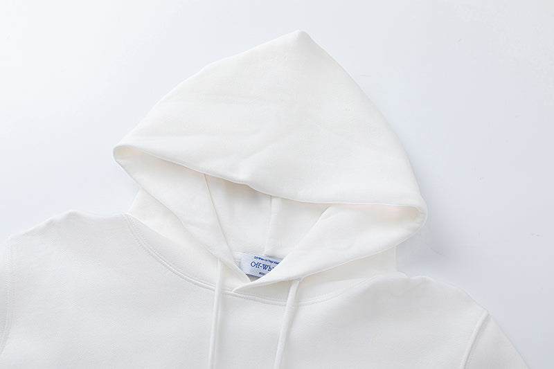 Off-White Butterfly Pattern Arrow Printed Hoodie
