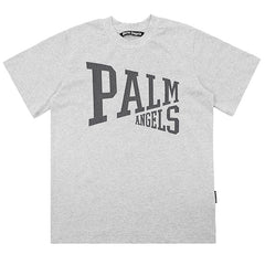 PALM ANGELS Logo Printed Straight Hem T-Shirts