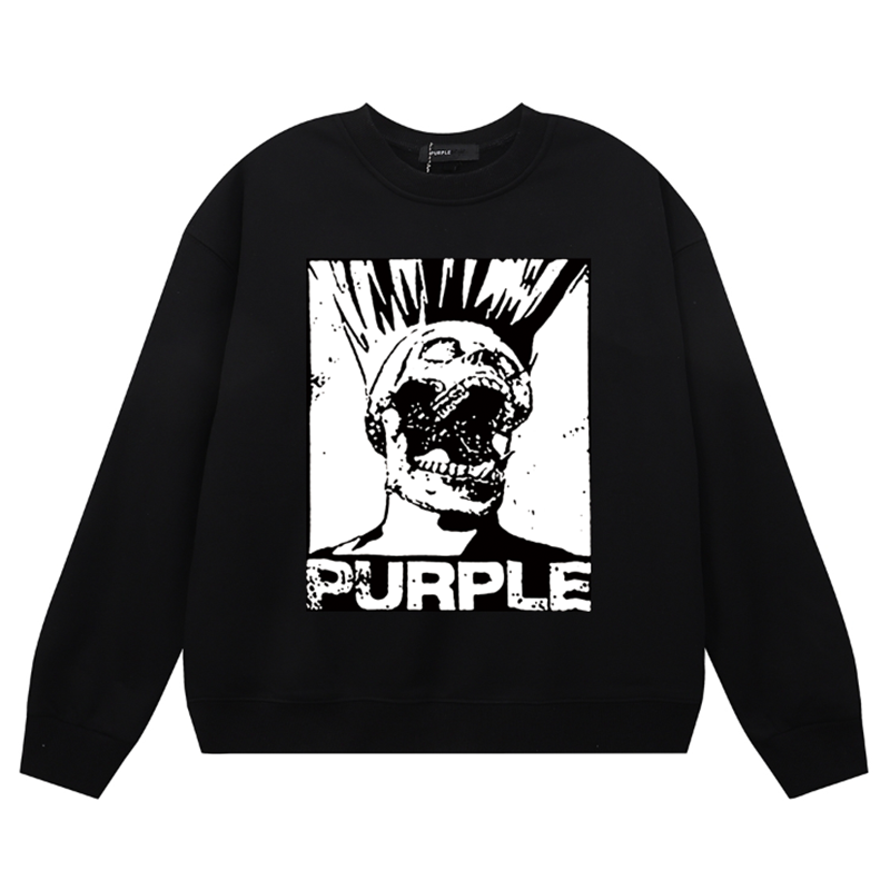 Purple Brand Logo Printed Sweatshirts