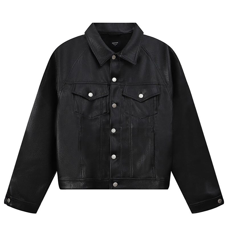 FEAR OF GOD casual leather jacket