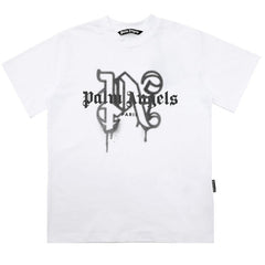 Palm Angels logo-print cotton T-shirts