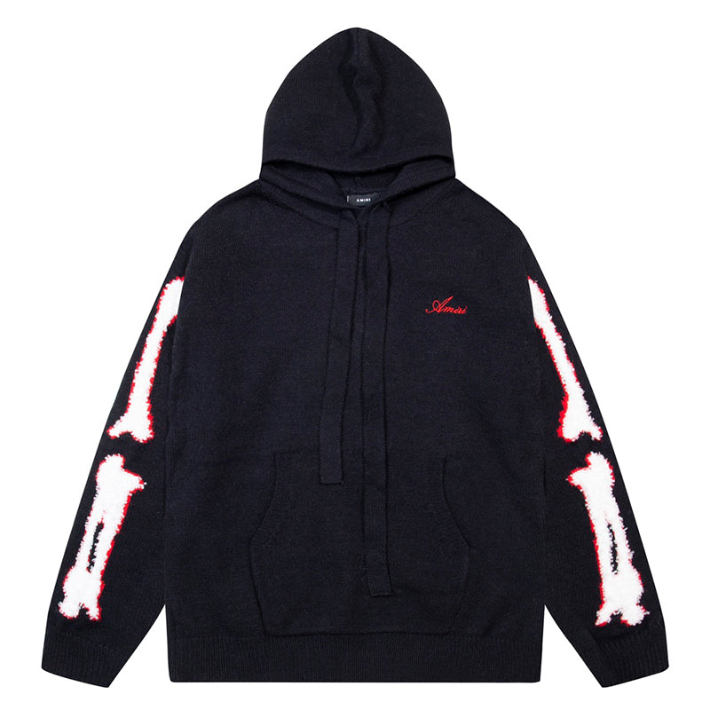 AMIRI Black Core Knitted Sweater Hoodie