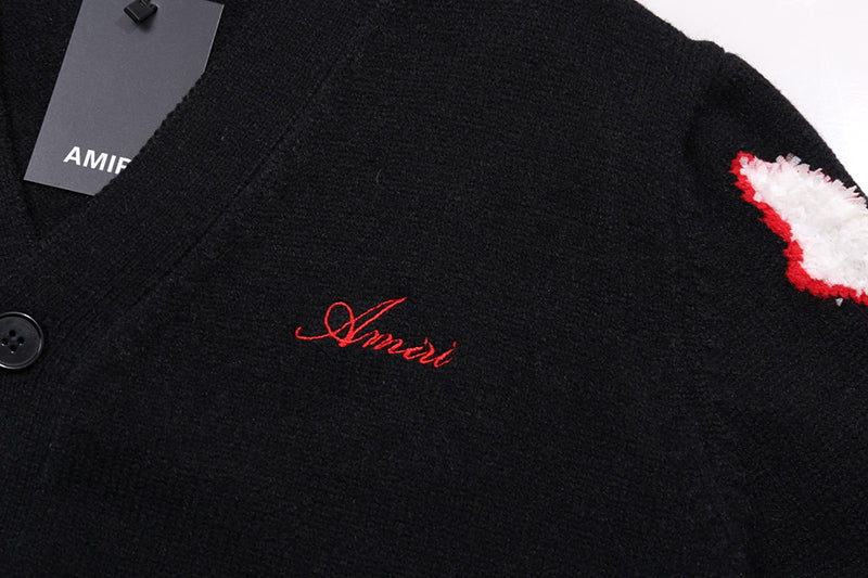 AMIRI Black Core Knitted Sweater Hoodie