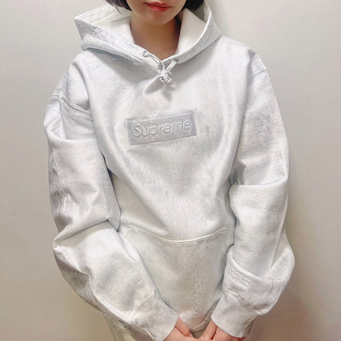 Supreme MM6 Foil Box Logo Hooded Sweatshirt