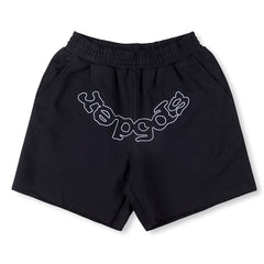 Sp5der OG Logo Sweat Shorts Black