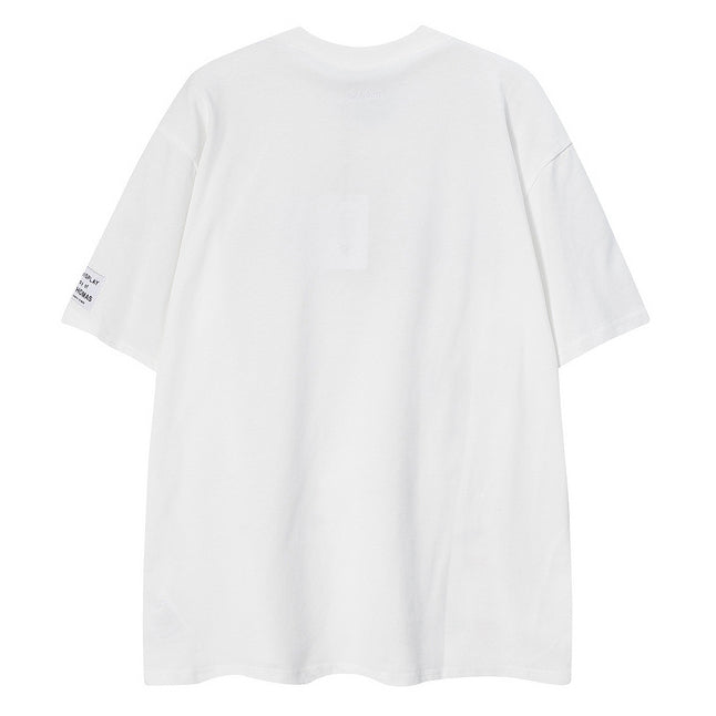 LANVIN Splash ink embroidery T-Shirts