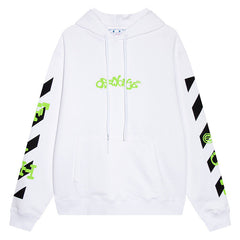 OFF WHITE liquid paint spray paint arrow Hoodies