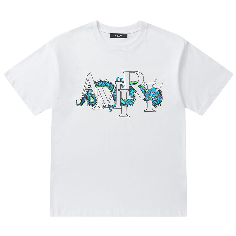 AMIRI CNY Dragon Logo Printed Cotton T-Shirt