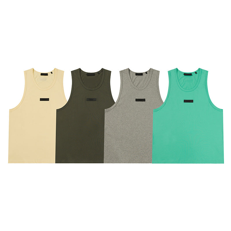 FEAR OF GOD Double Line Logo Decoration Sleeveless T-Shirts