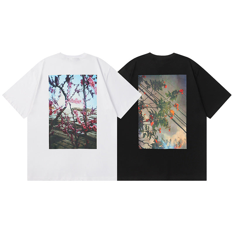 FEAR OF GOD Essentials Floral Print Photo T-Shirts