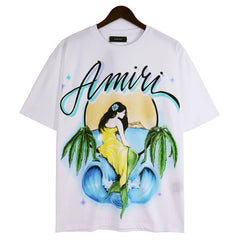 AMIRI Mermaid short-sleeved cotton T-Shirt