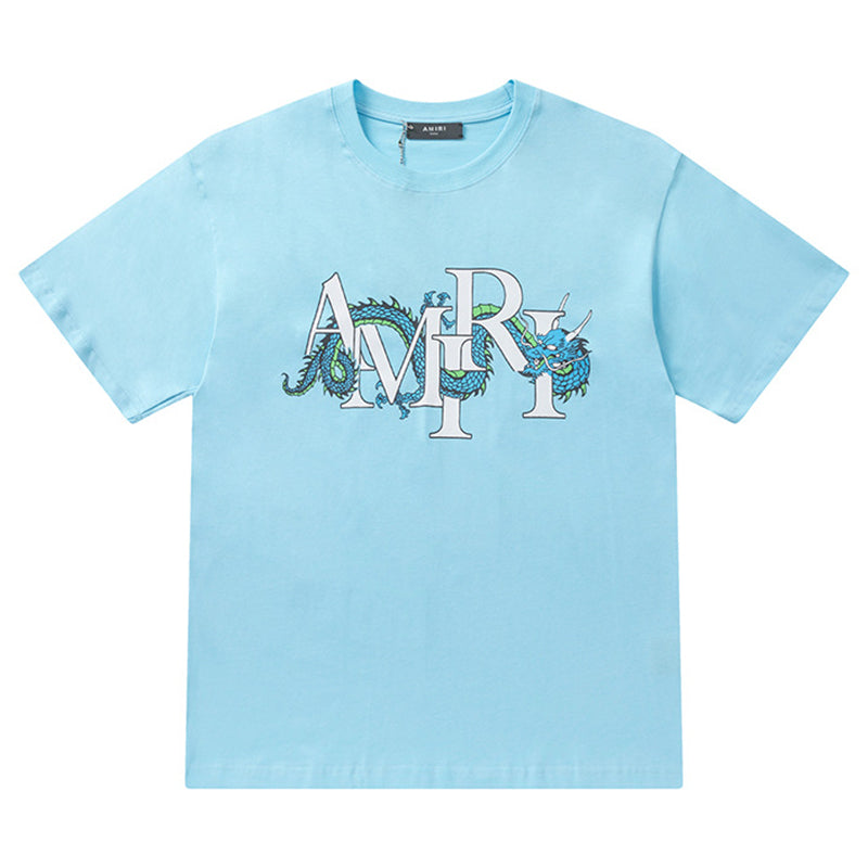 AMIRI Men's Blue Cny Dragon T-Shirt