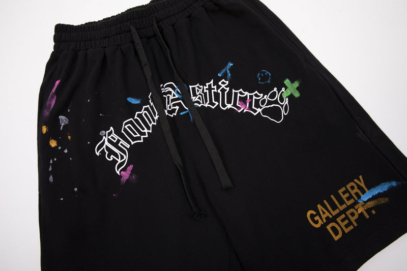 Gallery Dept Graffiti Letter Print Shorts