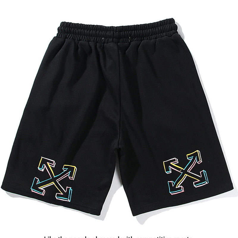 OFF-WHITE Brush Arrows Raw-Cut Shorts