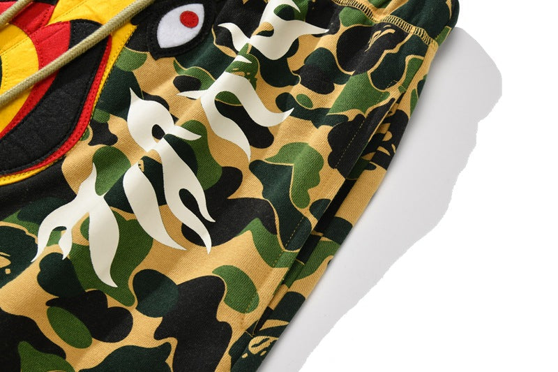 BAPE x READYMADE ABC Camo Eagle Wide Sweat Shorts