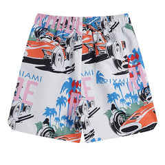 RHUDE X WEBSTER MIAMI RACING LINEN GRAND PRIX Shorts
