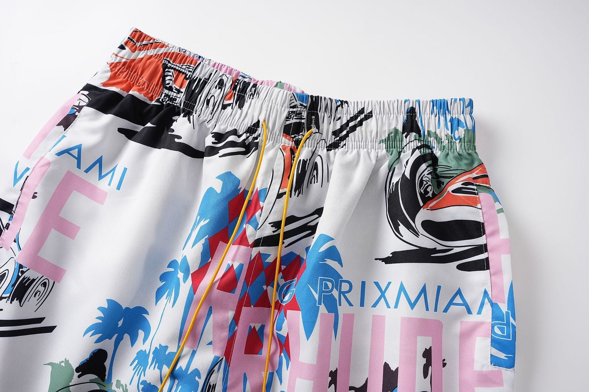 RHUDE X WEBSTER MIAMI RACING LINEN GRAND PRIX Shorts
