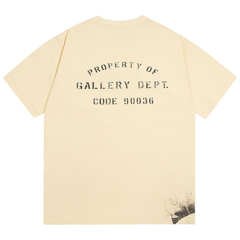 Gallery Dept X LANVIN Hand drawn doodle splash ink letters TEE