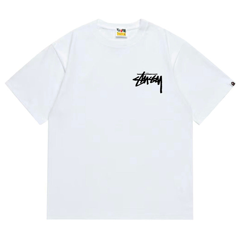 BAPE X Stussy Basic Pigment Dyed Tee