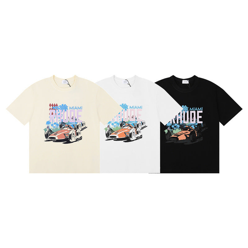 RHUDE Miami Grand Prix cotton T-shirt