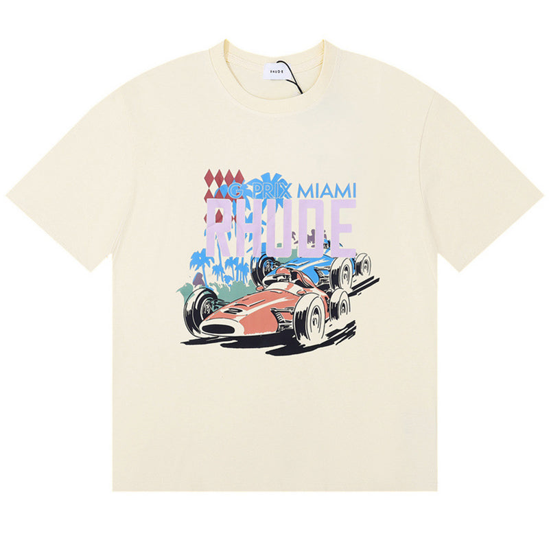 RHUDE Miami Grand Prix cotton T-shirt