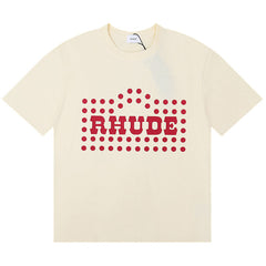 RHUDE FLOCKED BURNOUT T-Shirt